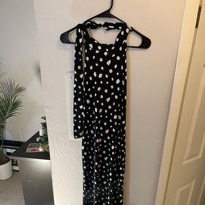 Polka dot maxi dress